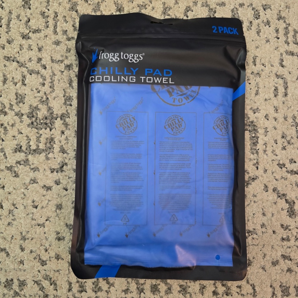 Frogg‎ Toggs Chilly Pad Cooling Towel 2-Pack Blue Evaporative Sports